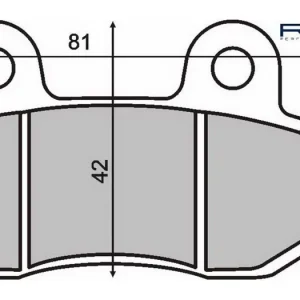 Brzdové destičky RMS 225102650 organické RMS.225102650 Tovární Cena