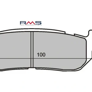 Přímo Od Výrobce Brzdové destičky RMS 225102660 organické RMS.225102660