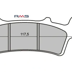 Víkendová Akce Brzdové destičky RMS 225102670 organické RMS.225102670