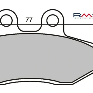 Koupit Online Brzdové destičky RMS 225102720 organické RMS.225102720