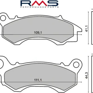 Brzdové destičky RMS 225102780 organické RMS.225102780 Značkový