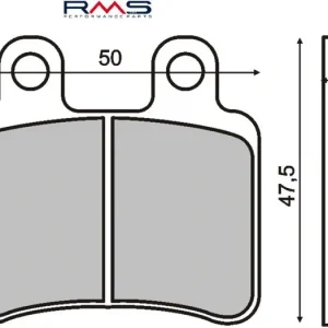 Hromadná Objednávka Brzdové destičky RMS 225102810 organické RMS.225102810