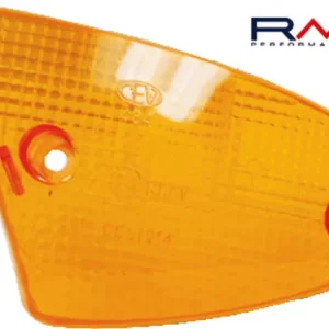 Akce Sklo blinkru - levé přední RMS 246470010 oranžová Homologace RMS.246470010