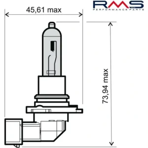 Žárovka RMS 246510095 12V 65W, HB3 bílá RMS.246510095 Moderní