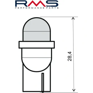 Žárovka RMS 246510561 Led 12V, T10 W2.1X9.5D oranžová (2ks) RMS.246510561 Akce
