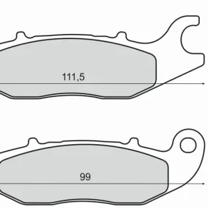 Brzdové destičky RMS 225102820 organické RMS.225102820 Sezónní Sleva