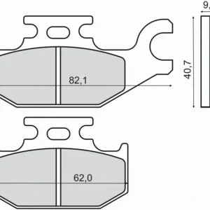 Cenově Výhodný Brzdové destičky RMS 225102870 organické RMS.225102870