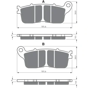 Sezónní Sleva Brzdové destičky GOLDFREN 323 S3 797.S3.23