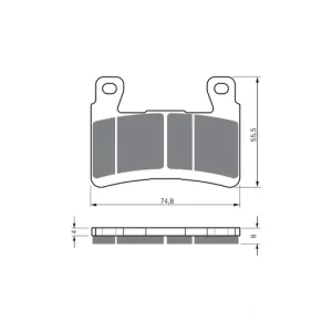 Brzdové destičky GOLDFREN 324 S33 STREET FRONT 117508 797.43.24 Hit Sezóny