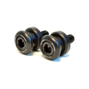 Sleva Rolny - adaptéry kyvné vidlice pro osazení zadního stojanu, OXFORD (šroub M12, závit 1,25, alu slitina, černé)