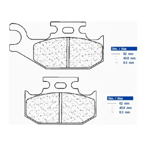 Brzdové destičky CL BRAKES 1235 ATV1 1235ATV1 200.1235.AT Limitovaná Edice