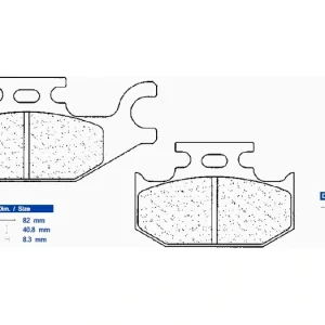 Brzdové destičky CL BRAKES 1236 ATV1 1236ATV1 200.1236.AT Limitovaná Edice