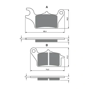 Hromadná Objednávka Brzdové destičky GOLDFREN 358 AD 106602 797.A3.58