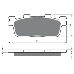 Brzdové destičky GOLDFREN 355 AD 106591 797.A3.55 Autentický