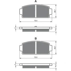 Brzdové destičky GOLDFREN 362 K5 106617 797.53.62 Cenový Hit
