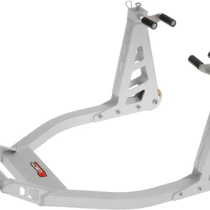 Stojan na motocykl přední hliníkový, Q-TECH (stříbrný) Bezpečná Platba