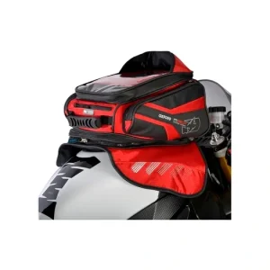 Tankbag na motocykl M30R, OXFORD (černý/červený, s magnetickou základnou, objem 30 l) Bezpečná Platba