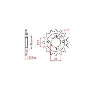Cenově Výhodný Řetězové kolečko pro sekundární řetězy typu 520, JT - Anglie (13 zubů) M290-3011-13