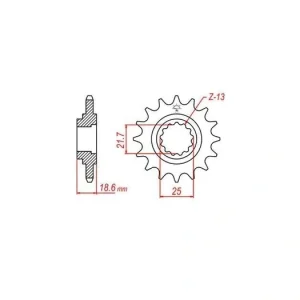 Řetězové kolečko pro sekundární řetězy typu 520, JT - Anglie (15 zubů) M290-3033-15 Značkový