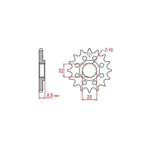 Hromadná Objednávka Řetězové kolečko pro sekundární řetězy typu 520, JT - Anglie (13 zubů) M290-3047-13