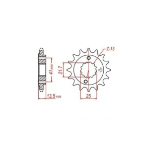 Řetězové kolečko pro sekundární řetězy typu 525, JT - Anglie (15 zubů) M290-4019-15 Trendový