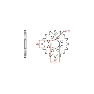 Bezpečná Platba Řetězové kolečko pro sekundární řetězy typu 530, JT - Anglie (18 zubů) M290-5015-18