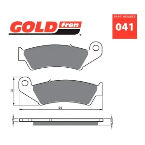 Nakupujte Hned Brzdové destičky GOLDFREN 041 K1 14283 797.K0.41
