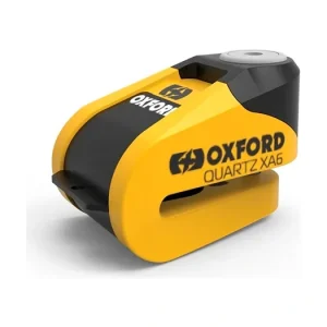 Zámek kotoučové brzdy Quartz Alarm XA6, OXFORD (integrovaný alarm, žlutý/černý, průměr čepu 6 mm) Přímo Od Výrobce