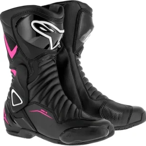 Boty STELLA S-MX 6, ALPINESTARS (černé/fialové/bílé, vel. 36) Aktuální