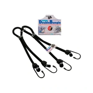 Gumicuk Double Bungee délka/šířka popruhu 600/9 mm, OXFORD (hák/hák, dvojpopruh spojený očkem) Finální Výprodej