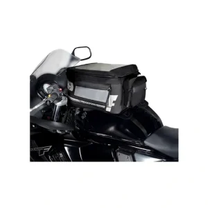 Super Cena Tankbag na motocykl F1 s popruhy, OXFORD (černý, objem 18 l)