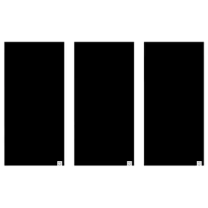 Nákrčníky Comfy All Black, OXFORD (sada 3 ks, černé) Speciální Cena