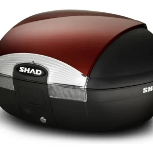 Vrchní kufr na motorku s barevným krytem SHAD SH45 červená Horká Nabídka