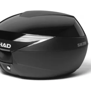 Vrchní kufr na motorku s barevným krytem SHAD SH39 Lesklá černá Sezónní Sleva