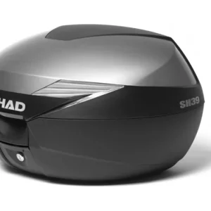 Garance Vrácení Peněz Vrchní kufr na motorku s barevným krytem SHAD SH39 nový titan