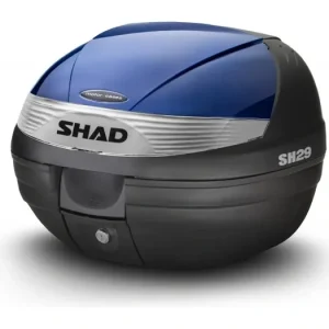 Hromadná Objednávka Vrchní kufr na motorku s barevným krytem SHAD SH29 modrá