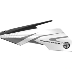 Kšilt pro přilby Synchrony Steel, MT - Španělsko (černá/bílá/šedá, sada vč. šroubů) Vrácení Zdarma