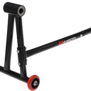 Rychlé Dodání Stojan na motocykl zadní (pro jednoramennou kyvnou vidlici), trn nutno dokoupit zvlášť, Q-TECH (černý)