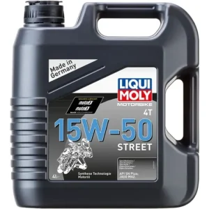 Levný LIQUI MOLY Motorbike 4T 15W50 Street, polosyntetický motorový olej 4 l