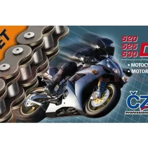 Trendový Řetěz 530DZO, ČZ - ČR (barva černá, 116 článků vč. nýtovací spojky RIVET) M252-15-116B