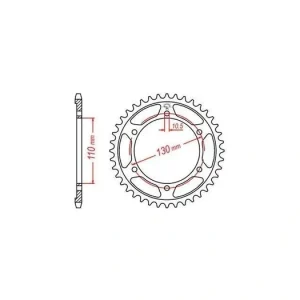 Trendový Ocelová rozeta pro sekundární řetězy typu 525, JT - Anglie (45 zubů) M270-4032-45