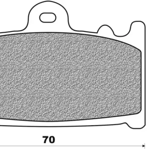 Cenový Hit Brzdové destičky (organická směs) NEWFREN (2 ks v balení) M522-034