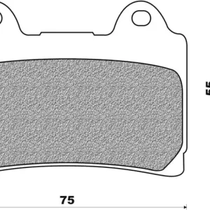 Autentický Brzdové destičky (organická směs) NEWFREN (2 ks v balení) M522-145