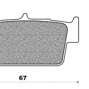 Brzdové destičky (směs OFF ROAD DIRT RACE SINTERED) NEWFREN (2 ks v balení) M502-709 Finální Výprodej