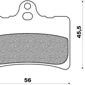 Brzdové destičky (směs organická + kevlar) NEWFREN (2 ks v balení) M532-120 Odeslání Ihned