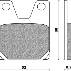 Brzdové destičky (směs ROAD TOURING SINTERED) NEWFREN (2 ks v balení) M502-657 Prémiový