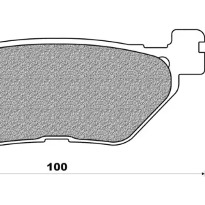 Brzdové destičky (směs SCOOTER ELITE SINTERED) NEWFREN (2 ks v balení) M502-691 Nejlepší Volba