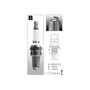 Zapalovací svíčka BR12S řada Silver Racing, BRISK - Česká Republika M231-009 Ověřený