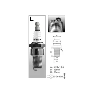 Autentický Zapalovací svíčka LR11S řada Silver Racing, BRISK - Česká Republika M231-053