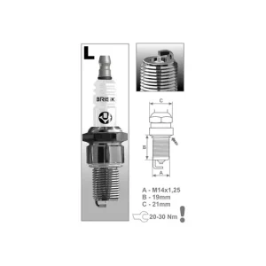 Zapalovací svíčka L10SL řada Silver Racing, BRISK - Česká Republika M231-116 Cenová Bomba